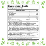 Super Greens Powder Organic Blend: Non-GMO Supplement, Includes Spirulina, Alfalfa, Spinach, Probiotics, Fiber and Digestive Enzymes, No Artificial Sweeteners, 30 Servings by Nature Plus You