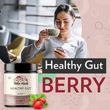 Healthy Gut Berry Flavor |30-Servings with L-Glutamine, Zinc, Glucosamine, Slippery Elm Bark, Marshmallow Root and more! Supports intestinal permeability, IBS, Bloating, Gas and Constipation*
