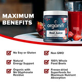 Organifi: Red Juice- Organic Superfood Supplement Powder - 30-Day Supply - Supports Immunity, Skin Health and Weight Loss Management - Anti-Aging Properties