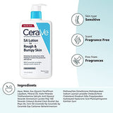 CeraVe SA Lotion for Rough & Bumpy Skin | Vitamin D, Hyaluronic Acid, Lactic Acid & Salicylic Acid Lotion | Fragrance Free & Allergy Tested | 19 Ounce