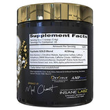 Insane Labz Psychotic Gold, High Stimulant Pre Workout Powder, Extreme Lasting Energy, Focus, Pumps and Endurance with Beta Alanine, DMAE Bitartrate, NO Booster