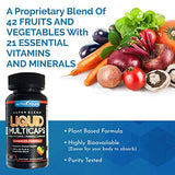 Activ Folks Liquid Multivitamin for Men and Women with 42 Veggies & Fruits and Vitamin A, C, D3, E, B6, B12, Zinc & More Supports Stress, Immunity & Energy, Mood, Muscle Strength 60 Liquid Caps