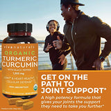 Organic Turmeric Curcumin Supplement 1,500mg (90 Tablets) | with Black Pepper for Superior Absorption, High Potency Standardized to 95% Curcuminoids, Natural Joint Support