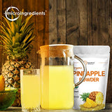 Micro Ingredients Organic Pineapple Powder, 8 Ounce, Rich in Immune Vitamin C for Immune System Booster and Great Flavor for Drinks, Smoothie and Beverages, Non-GMO and Vegan Friendly