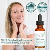 Botanical Anti-Aging Face Oil Serum – All Natural, Plant-Based Facial Serum + Organic Jojoba Oil, Rosehip Seed Oil, and Vitamin E Oil for Dry Skin Plumps, Protects, Restores by Eva Naturals, 1 oz.