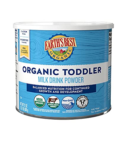 Earth's Best Organic Toddler Milk Drink Powder, Natural Vanilla, 21 oz
