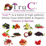 (3 Pack) Raw Whole Food Vitamin C - 100% Natural from Organic and Non GMO Berries, Premium Antioxidants, Bioflavonoids & Polyphenols, Vegan, Real Immune Support, 180 Vegan Capsules