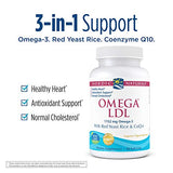 Nordic Naturals Omega LDL, Lemon - 60 Soft Gels - 1152 mg Omega-3 + Red Yeast Rice & CoQ10 - Heart Health, Normal Cholesterol, Antioxidant Support - EPA & DHA - Non-GMO - 20 Servings
