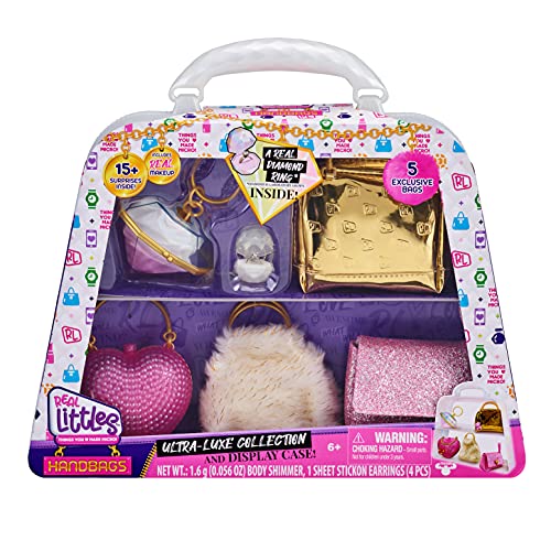REAL LITTLES | Collectible Micro Handbag Collection | 5 Exclusive Bags | Plus 17 Beauty Surprises Inside!, Multicolor (25266)