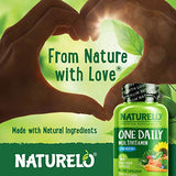 NATURELO One Daily Multivitamin for Men 50+ - with Vitamins & Minerals + Organic Whole Foods - Supplement to Boost Energy, General Health - Non-GMO - 60 Capsules - 2 Month Supply