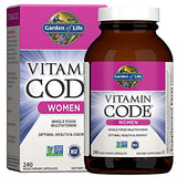 Garden of Life Multivitamin for Women, Vitamin Code Women's Multi, Whole Food, Vitamins, Iron, Folate not Folic Acid, Probiotics, Vegetarian Supplements for Womens Energy, 240 Count