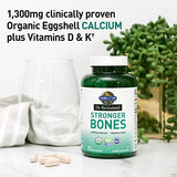 Garden of Life Dr. Formulated Stronger Bones, Organic Calcium Supplement with Vitamin D & Vitamin K for Bone Health, Bone Strength, Osteoporosis Supplements for Women & Men, 150 Vegetarian Tablets