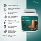 Dr. Berg's Keto Shake w/ MCT Oil Powder - Vegan Protein Organic Plant-Based Shakes, Perfect Keto Light Meal Snacks - Supports Ketosis & Workout Recovery Dairy & Gluten Free - Cocoa Flavor 720 gm