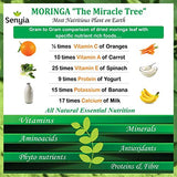 100% Pure Organic Moringa Leaf Powder - Green Superfood Vegan Raw Nutrition - Complete Vegetarian Plant Protein, Energy Booster, Antioxidant, Amino Acids, Weight Loss, Keto Diet Vitamin Supplement