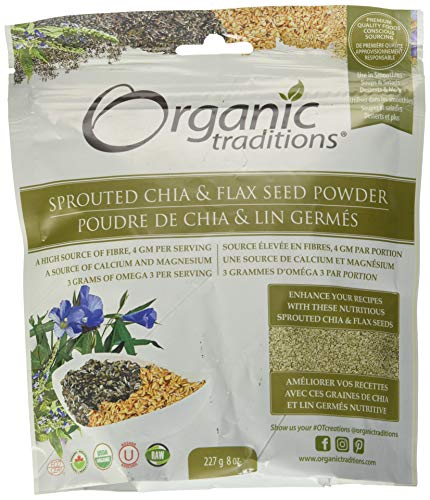 Sprouted Chia/Flax Organic Traditions 8 oz Seed