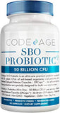 Codeage SBO Probiotics, 50 Billion CFUs Per Serving, Multi Strain Soil Based Organisms Blend and Organic Fermented Botanical Blend, Patented Delayed Release (DRCaps™), Shelf-Stable, 90 Capsules