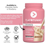 Flat Tummy Meal Replacement Shake – Vanilla, 20 Servings - Plant Based Protein Powder for Women - Vegan, Gluten Free, Dairy Free – Vitamins & Minerals – Keto-Friendly Shakes for Weight Management
