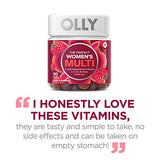 OLLY The Perfect Womens Gummy Multivitamin, 45 Day Supply (90 Gummies), Blissful Berry, Vitamins A, D, C, E, Biotin, Folic Acid, Chewable Supplement
