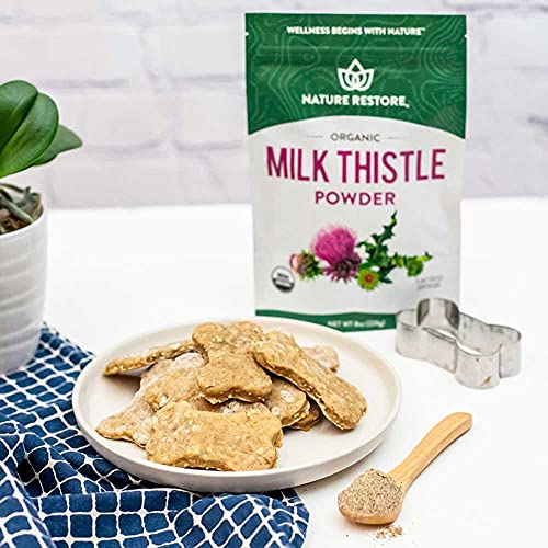 USDA Certified Organic Milk Thistle Seed Powder, 8 Ounces, Non GMO, Gluten Free, Packaged in California