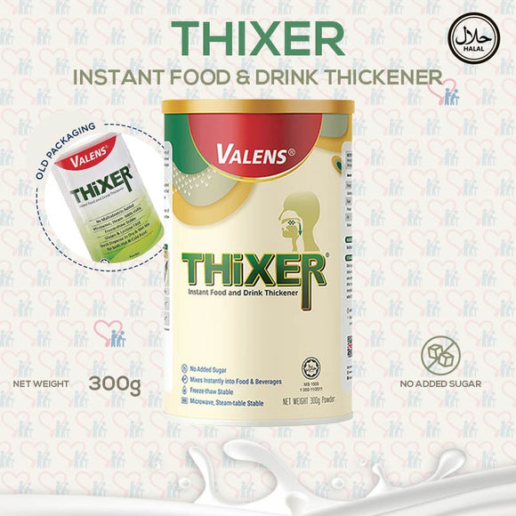 *Bundle of 2* Valens Thixer Food Thickener 300g - Suitable For Dysphagic Patients Abbott Ensure Milk Liquid Corn Starch