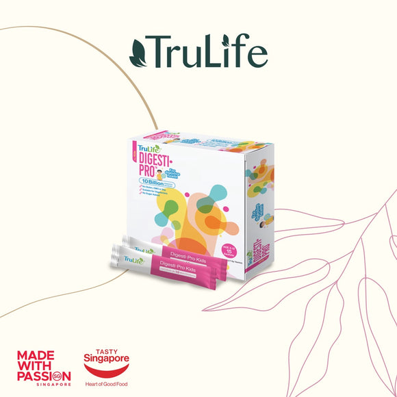 [15 Days Supply] TruLife Digesti·Pro Kids Probiotics Supplement (Age 3 - 12) - Box of 15 Sachets