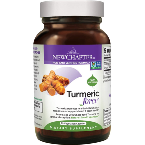 New Chapter Organic Turmeric Curcumin Inflammation Support 30 Veg Capsule