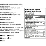 Organic Acai Berry Powder, 4 Ounces - Non-GMO, Kosher, Raw, Vegan, Freeze-Dried, Unsweetened, Unsulfured, Bulk