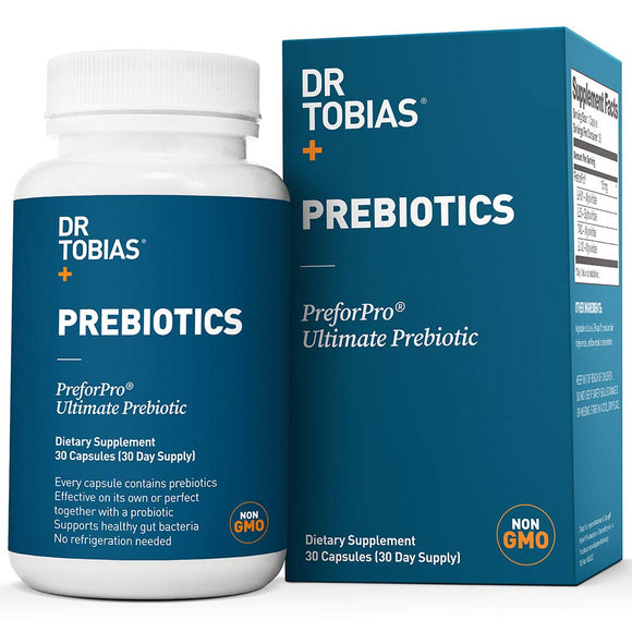 Dr Tobias Prebiotic - The Perfect Complement & Boost for Every Probiotics Supplement 30 Caps