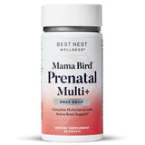 Best Nest Wellness Mama Bird Prenatal Vitamin, Methylated Prenatal Vitamins, Organic Herbal Blend, Vegan, w/Methylfolate (Folic Acid for Pregnant Women), B12, Once Daily, 30 Ct