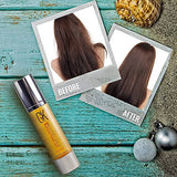 GKHAIR Smoothing Serum - 100% Pure Organic Argan Oil 1.69 Fl. Oz Hydrating Strength Shine Dry Damaged Repair Anti-Frizz Moistures Nourishment & Weightless Styling All Hair Types