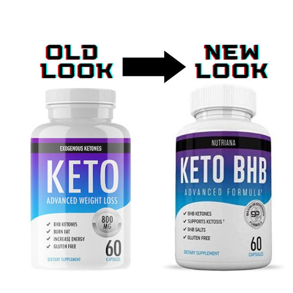 EXOGENOUS KETONES, KETO Advanced Weight Loss 800 mg, 60 Capsules