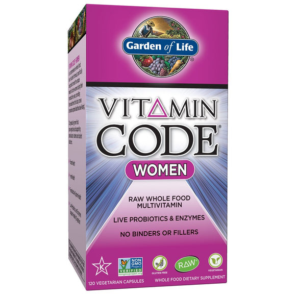 Garden of Life Multivitamin for Women - Vitamin Code Women's Raw Whole Food 120s