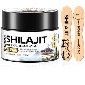 Shilajit Pure Himalayan Organic 600mg Maximum Potency Gold Grade Shilajit Resin Shilajit Supplement Natural Authentic with 85+ Trace Minerals & Fulvic Acid for Energy, Immunity, 50 Grams (1 Pack)