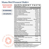 Best Nest Wellness Mama Bird Prenatal Vitamin, Methylated Prenatal Vitamins, Organic Herbal Blend, Vegan, w/Methylfolate (Folic Acid for Pregnant Women), B12, Once Daily, 30 Ct