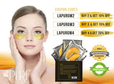 LA PURE 24K Gold Eye Treatment Masks Eye Patches, Dark Circles, Anti Wrinke 15 Pairs