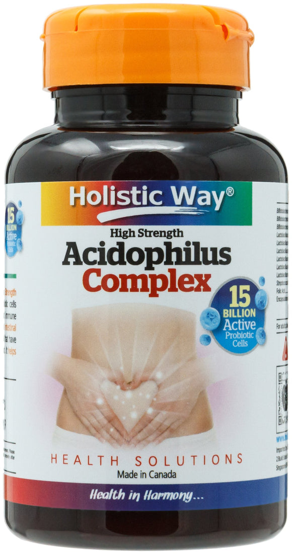 Holistic Way Acidophilus Complex 15 Billion, 30 Count
