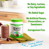 Orgain Organic Vegan Protein Powder, Creamy Chocolate Fudge - 21g Plant Based Protein, Gluten Free, Dairy Free, Lactose Free, Soy Free, No Sugar Added, Kosher, For Smoothies & Shakes - 1.02lb
