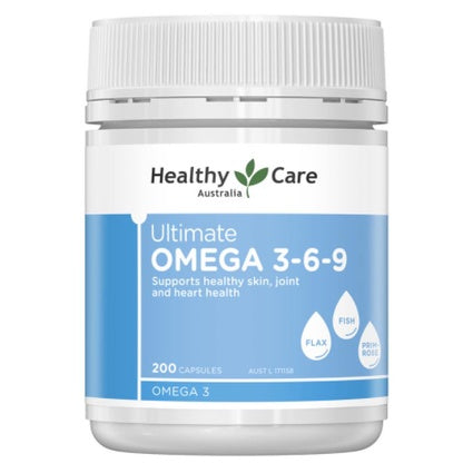 Healthy Care Ultimate Omega 3-6-9, 200 Capsules