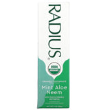RADIUS, USDA Organic Toothpaste, Mint Aloe Neem, 3 oz (85 g)