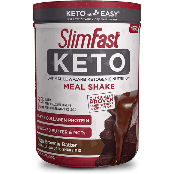 KETOLOGIC Keto Meal Replacement Shake Powder Chocolate, 12.5 OZ (353g)