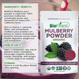 BIOFINEST Organic Mulberry Powder, 4 OZ (114 g)