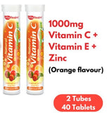 [BUNDLE OF 2] VitaRealm Vitamin C/Multi-Vitamin Effervescence Tablets 40s Vitamin C + E + Zinc