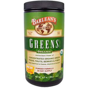 Barlean's, Greens, Powder Formula, Organic 8.47 oz (240 g)