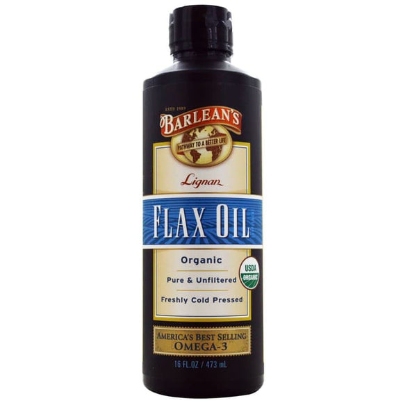 Barlean's, Organic, Lignan Flax Oil, 16 fl oz (473 ml)