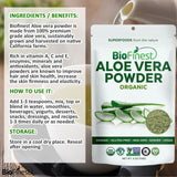 Biofinest Aloe Vera Powder - Raw Organic Pure Superfood