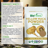 Biofinest Yellow Maca Powder - Raw Organic Pure Superfood
