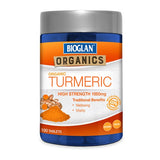 Bioglan Organic Turmeric High Strength 1000 mg, 100 Tablets