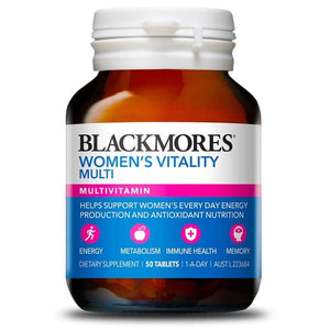 Blackmores Women's Vitality Multi 50 Tablets Multivitamin Wanita