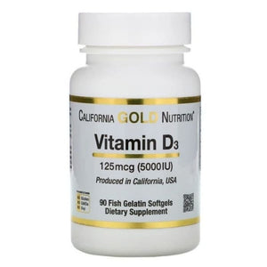 CGN, Vitamin D3, 5,000 IU, 90 Fish Gelatin